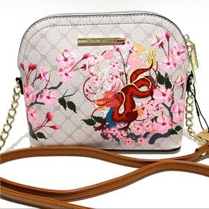Steve Madden Sakura dragon cherry blossom crossbody